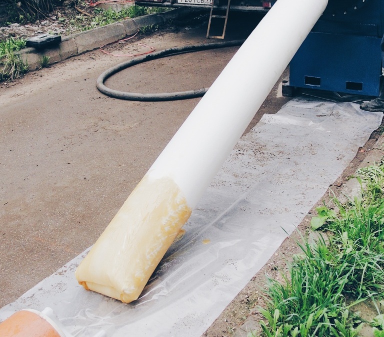 Восстановление трубопроводов полимерными рукавами