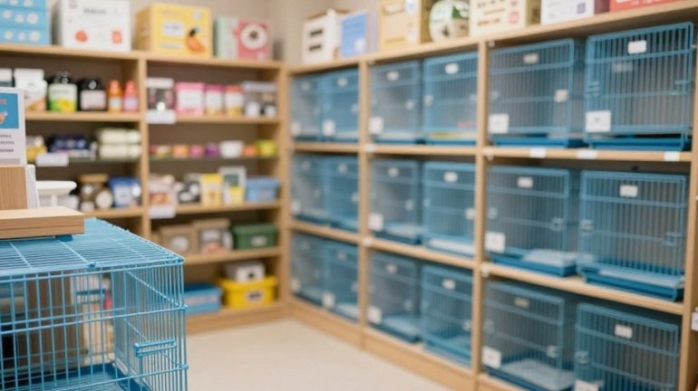 Зоомагазин: витрины для животных без нарушений